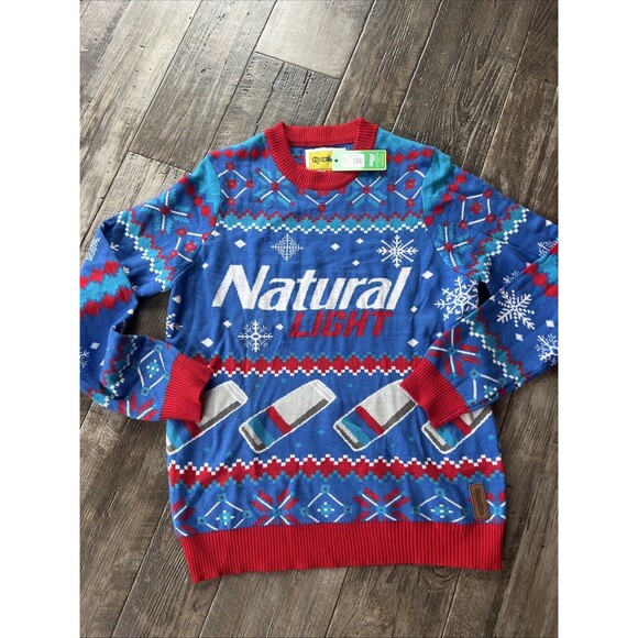 Tipsy Elves Other - Tipsy Elves‎ Men’s Natural Light Ugly Christmas Sweater Size Medium Natty Light